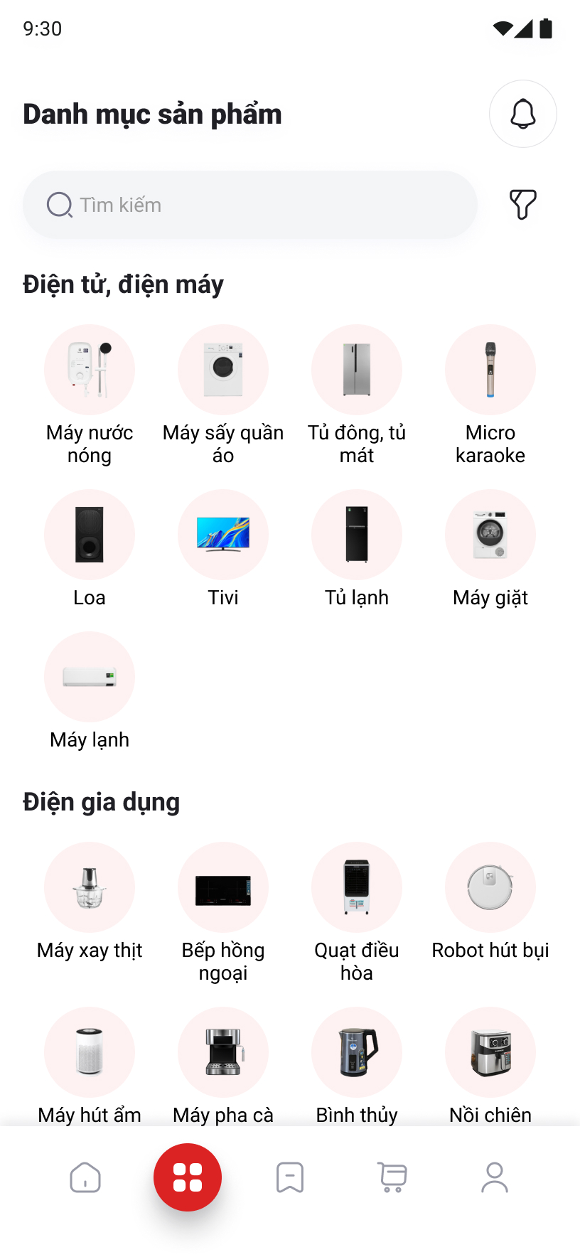App siêu thị điện máy